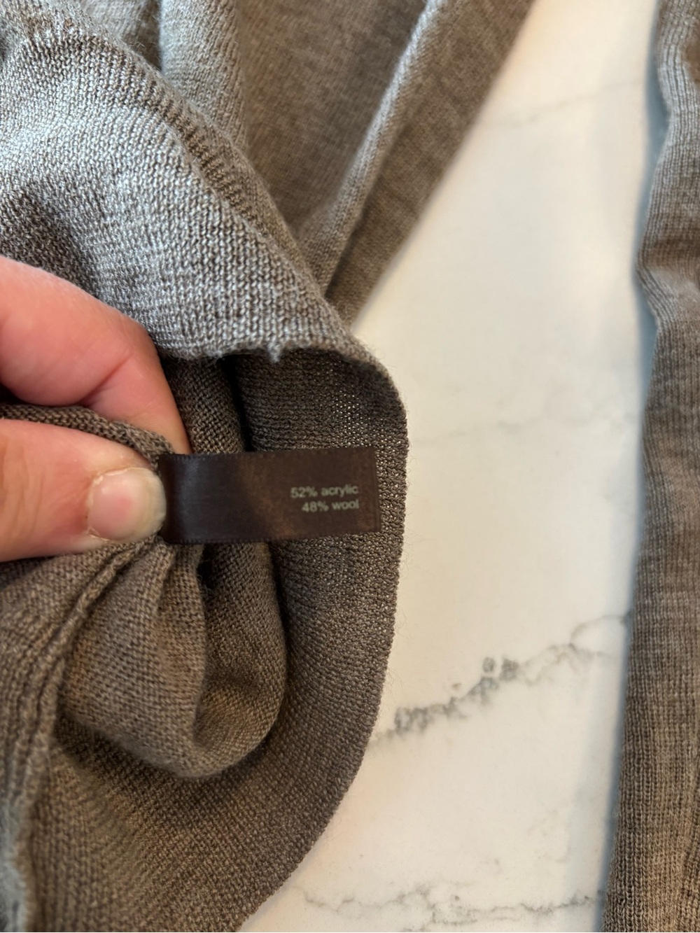 The Limited Women’s Cowl Neck Sweater in Taupe - Picture 6 of 7